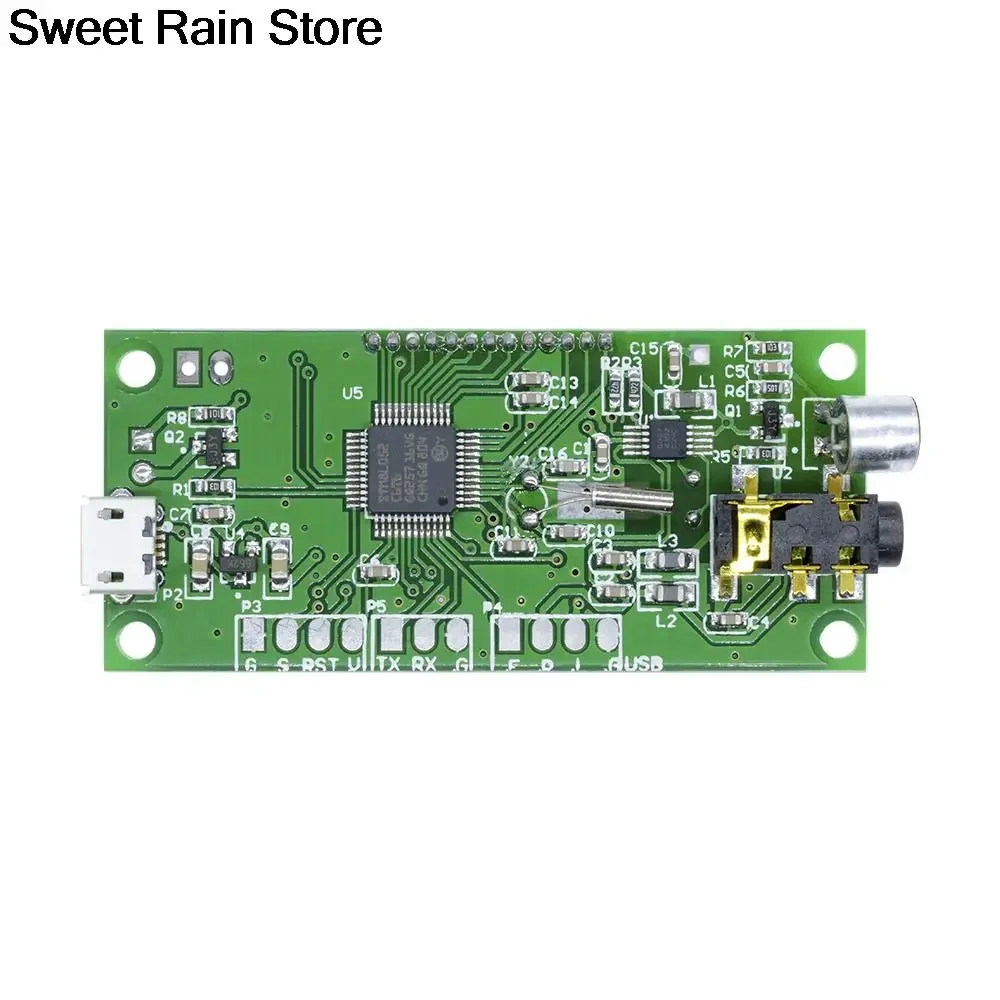 FM Transmitter Module DSP PLL DC 3V-5V 87-108MHz Stereo Digital Wireless Microphone Board Multi-function Frequency Modulation
