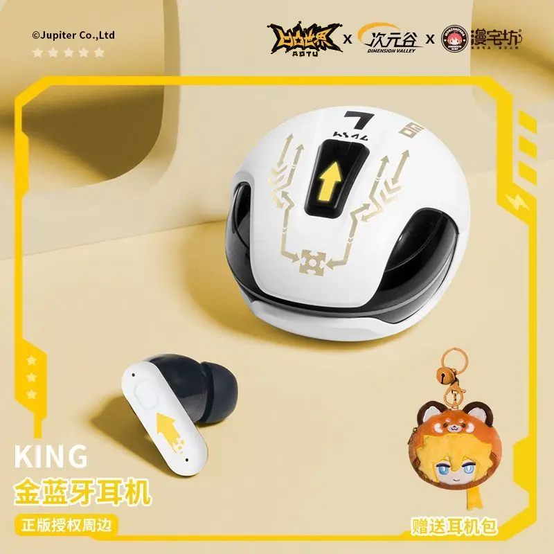 

Беспроводные наушники King Aotu World, игра в стиле аниме, подарок, милая HIFI Bluetooth5.3, гарнитура для косплея, наушники с активным шумоподавлением