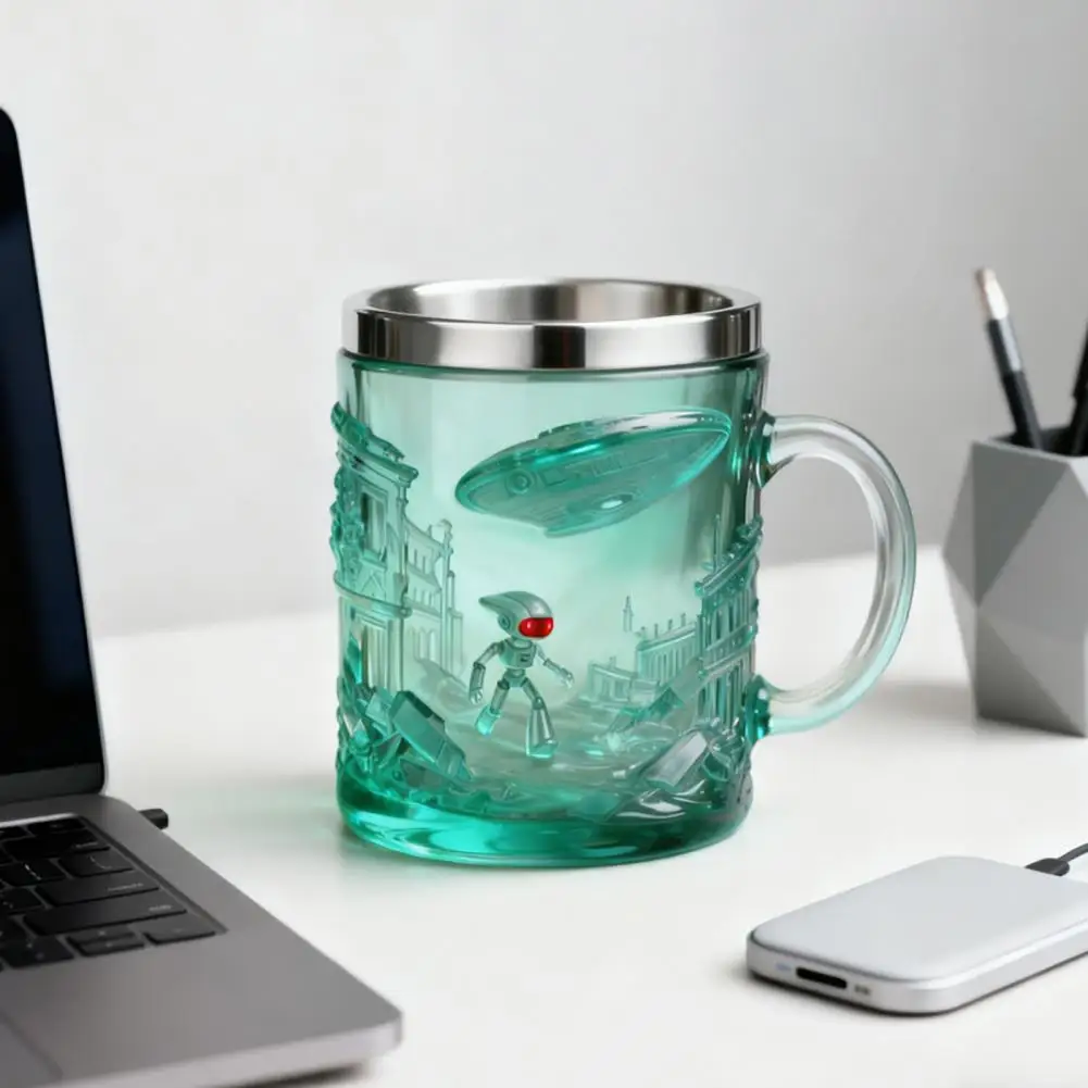 

Sci-Fi Themed Insulated Mug Stainless Steel Coffee Beer Cup Movie Memorabilia Gift Movie Souvenir Cup Unique Sci-fi Drinkware