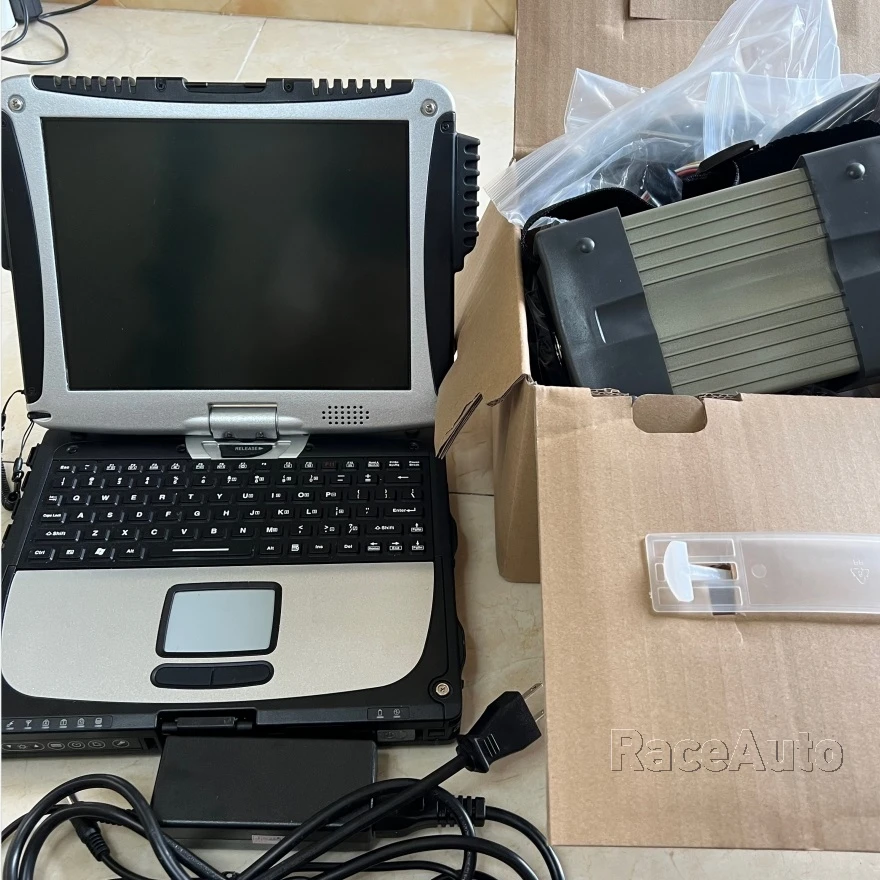 Star c3 Multiplexer Cables Mb Diagnose Software 256gb SSD with Laptop CF19 i5 Toughbook Full Set Ready to Work