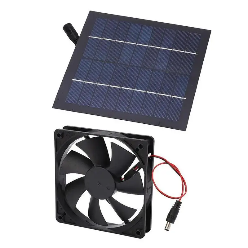 Chicken Coop Ventilation Fan Solar 10W Solar Powered Roof Mount Fan Silent Waterproof Solar Attic Fan Energy-Saving For Pet