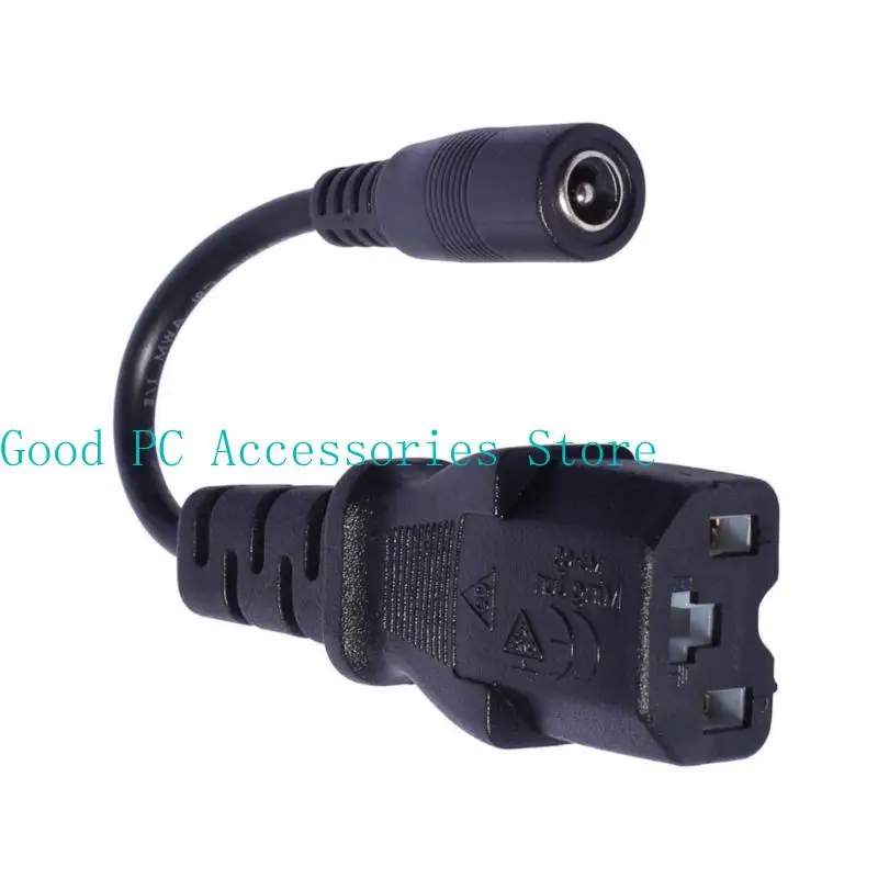 

652F 22AWG DC5.5x2.1mm Female Connector Cable DC5521Adapting to Multiple Plugs Including C13 12 for Electronics