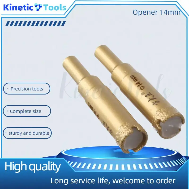1PCS Gold Diamond Drill Bit Hole Saw Tile Glass Marble Glass Hole Cutter Drill Bit 14mm