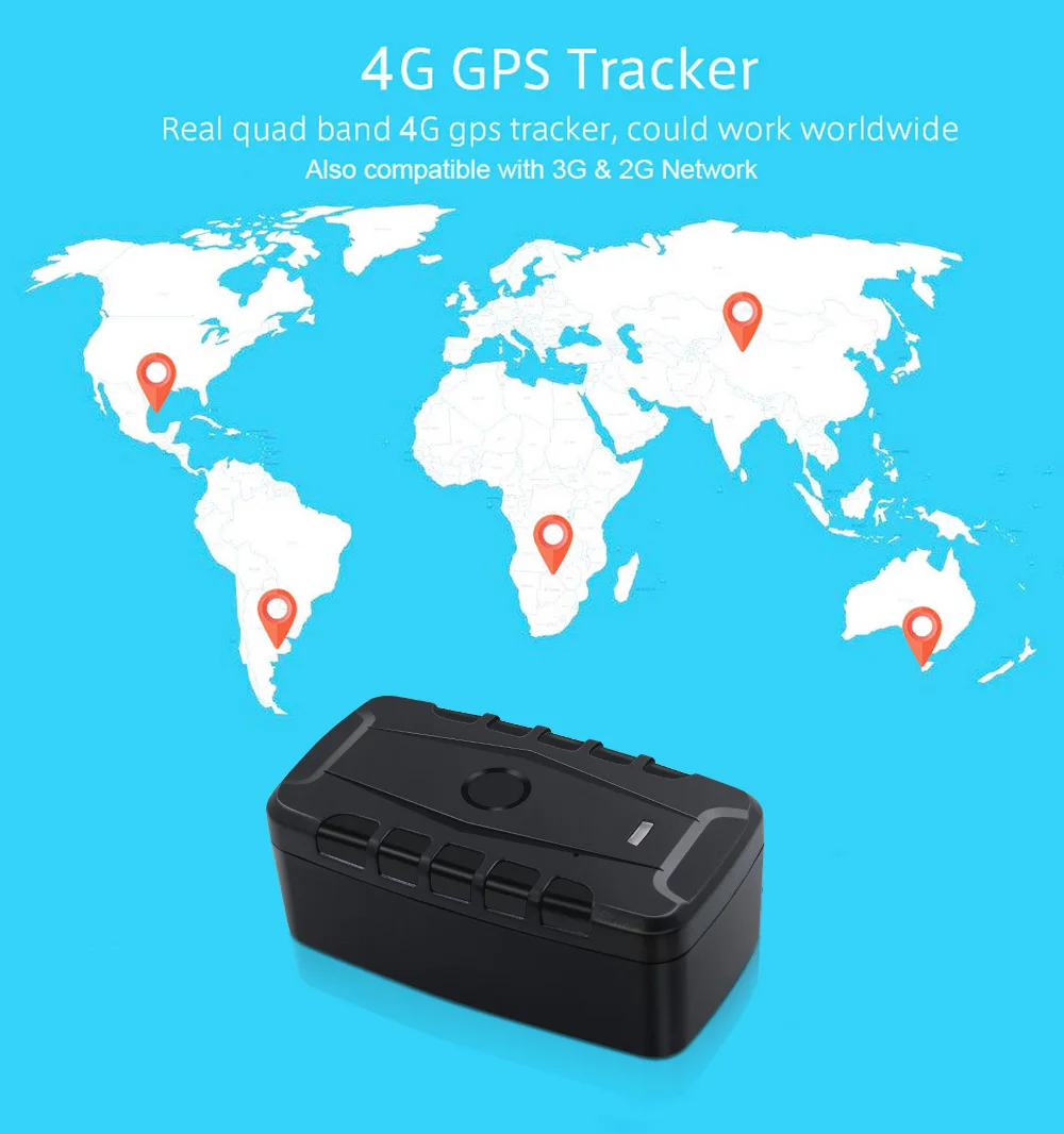 4G/2G Car GPS Tracker TK918 Magnet Vehicle GPS Locator TKSTAR Asset GPS 20000mAh Long Standby Time Shock Drop Alarm Free Web APP