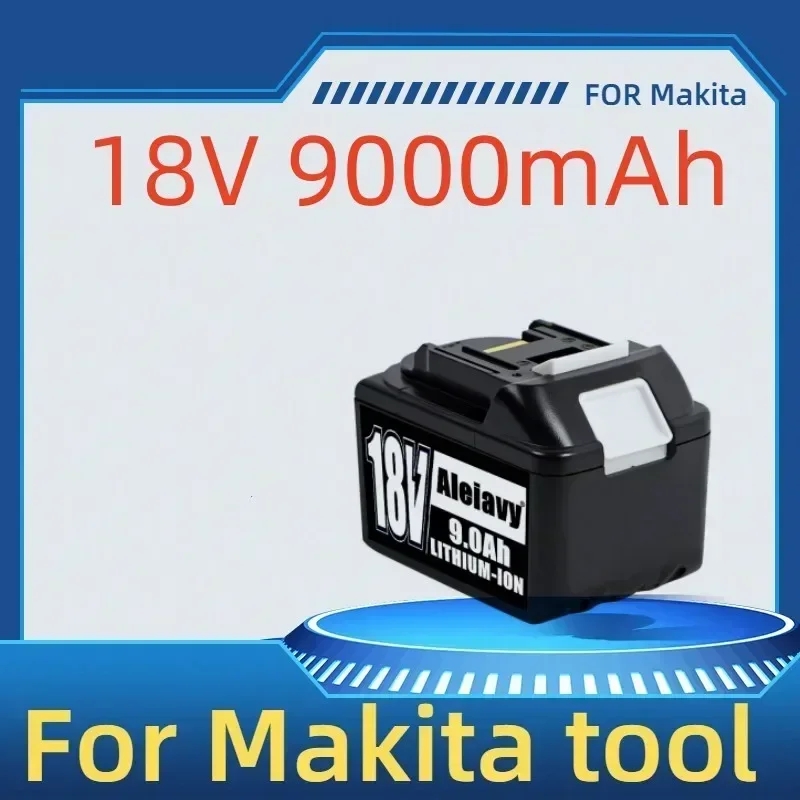 Actualice la batería de 18 V para herramientas Makita con la batería de litio BL1860 de 18 V, 9,0 Ah, batería recargable 18650 (cargador opcional)
