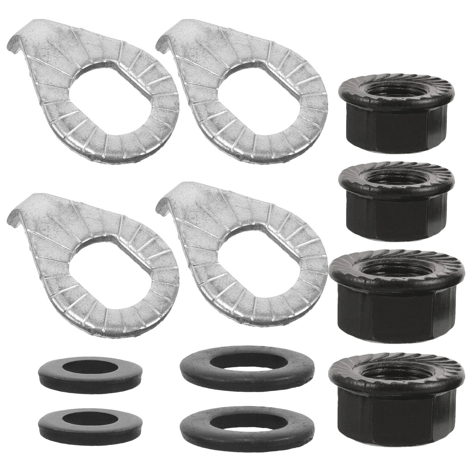 

Bicycle Hub Nut Washer Set 2M8 2M10 Steel Axle Hanger Hook Flange Shaft Wheel Lug Nuts Replacement Parts Bike Front Rear