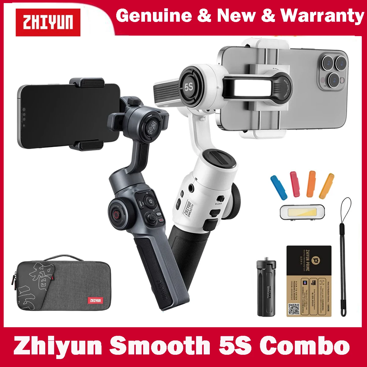 

ZHIYUN Smooth 5S 3-Axis Smartphone Gimbal Stabilizer for iPhone 14 Pro Max 13 Pro Max 12 11 SE2 Plus Vlog TikTok Android