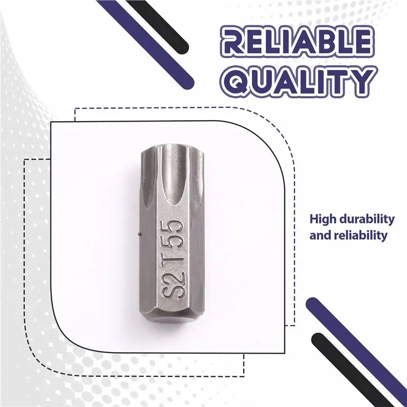 ABCA-2024 جديد 7 قطعة/المجموعة 1/2 "تحويل كم 3/8" 10 مللي متر مفك بت مجموعة ل سبلاين توركس عرافة المضلع L30mm S2