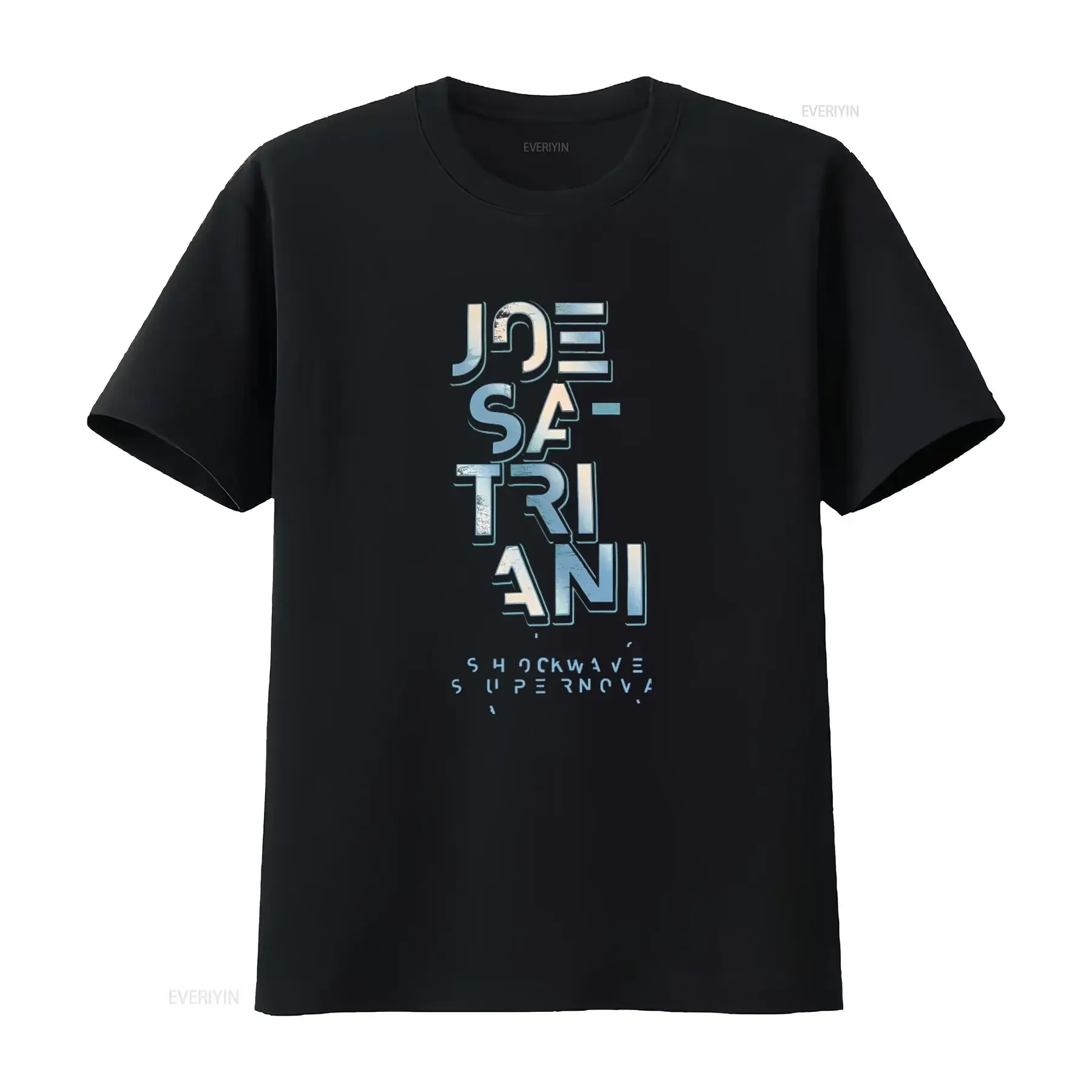 JOE SATRIANI Large 2015 Shockwave Supernova T Shirt Rock Guitarist Tribute Design vintage Washed Casual Stylish Breathable