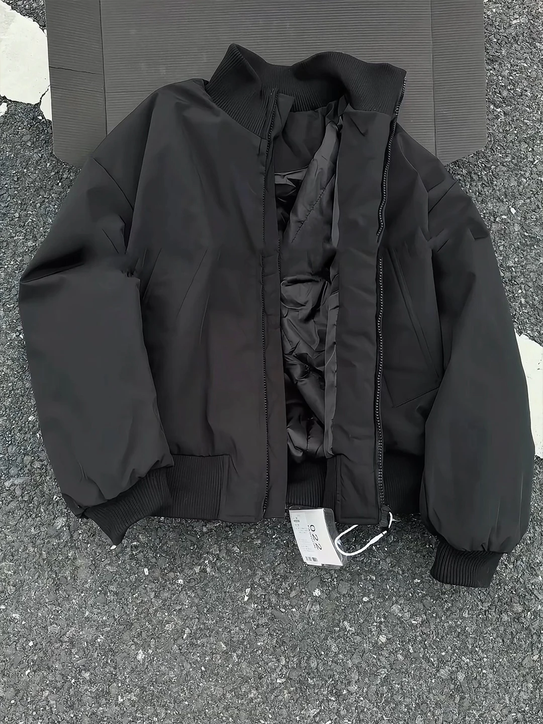 

Cleanfit Men's Bla Cotton Jaet Thiened Winter Coat American Sle ort Cotton Workwear Outerwear Warm Youth Faion