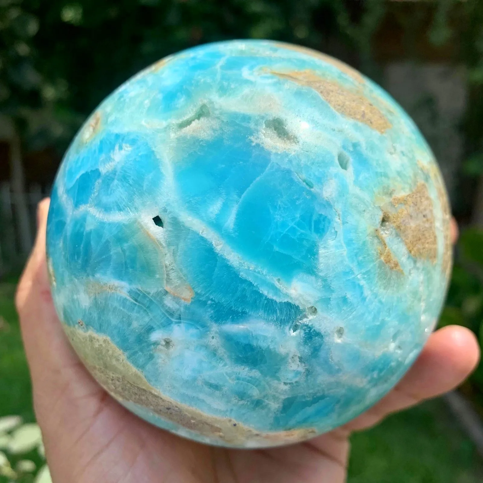 Top Quality Blue Aragonite Spheres With Natural Drusy Caves From Helmand Afghanistan,Natural crystal sphere,crystal ball