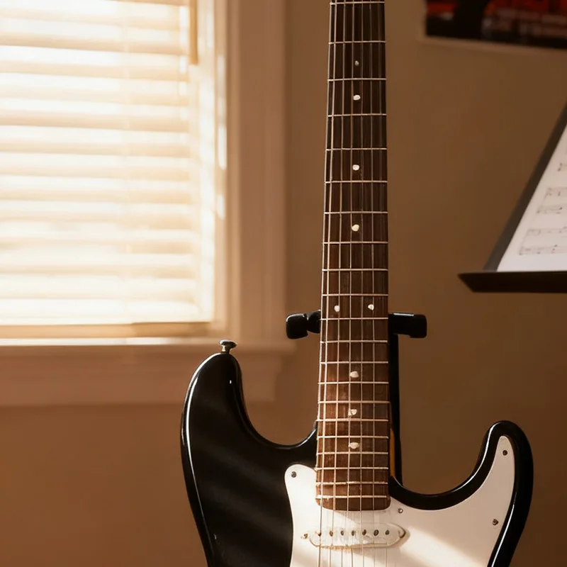 مجموعة جيتار إلكتروني احترافية اهتزاز واحد للمبتدئين ممارسة جيتار خشبي محمول على مستوى الدخول طقم جيتار متين #2