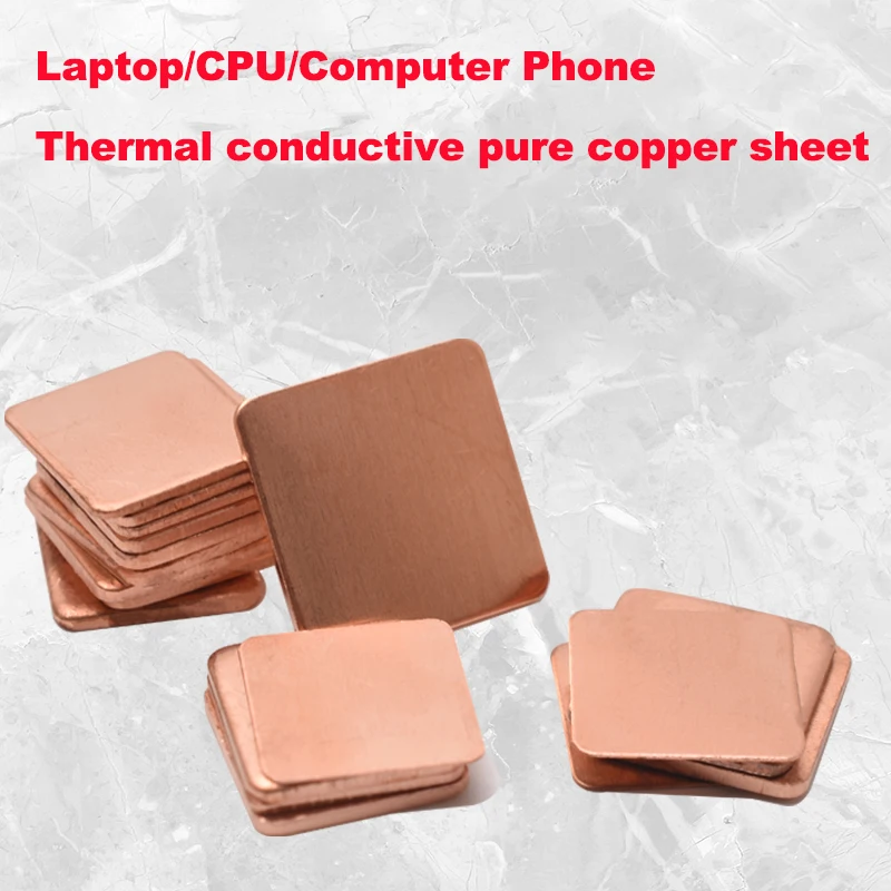 Heat dissipation copper sheet computer, mobile phone/CPU/notebook DIY thermal conductive purple copper sheet