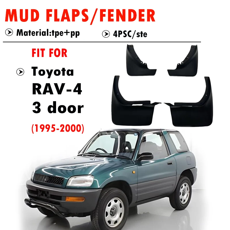 

1995 1996 1997 1998 1999 2000 For Toyota RAV4 RAV-4 XA20 Mudguard Fender Mud Flap Guards Splash Mudflaps Car Accessories 4PCS