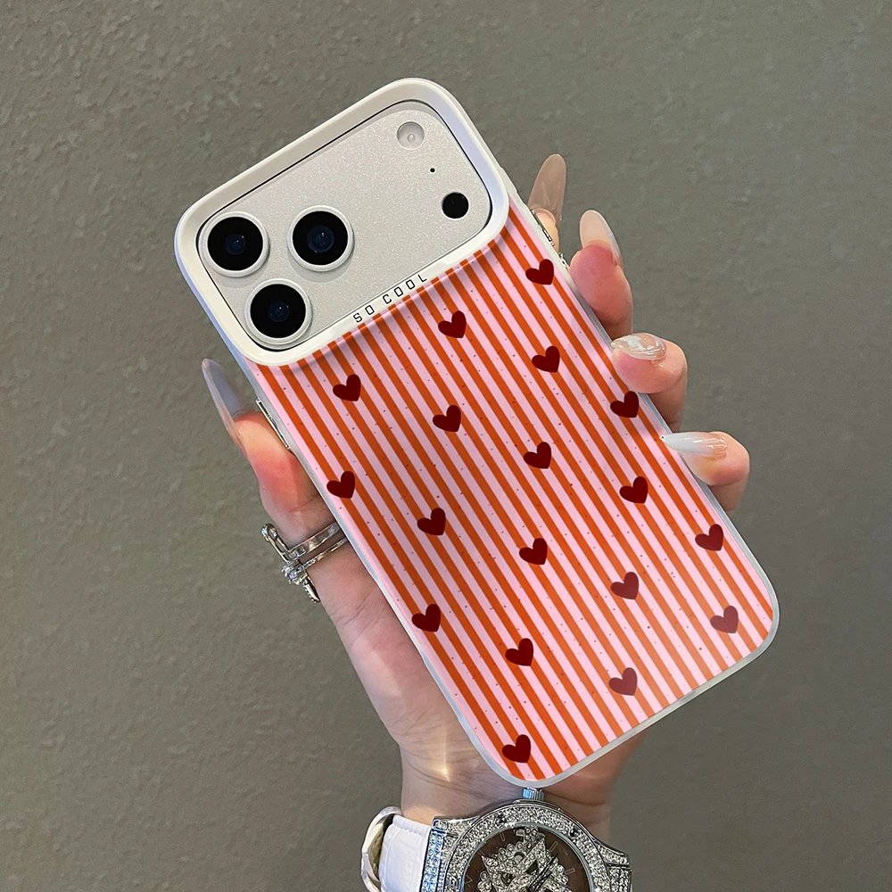 Herz- und Streifenmuster Luxus-Handyhülle für Xiaomi Redmi Note 17 Pro Max Hüllen für Redmi Mi 11 Lite 5G 12 14T 15T 13T Pro Lederhülle – Detail 3