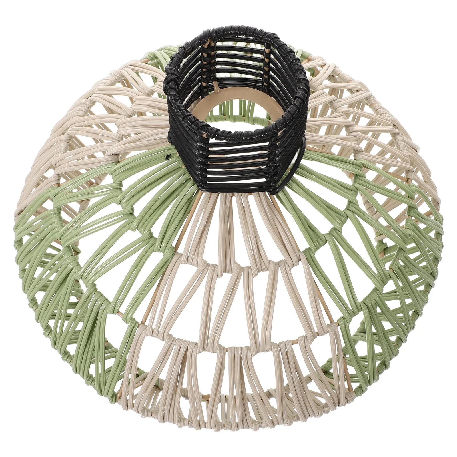 

Round Wicker Lamp Shade 30 Cm Diameter Handmade Rattan Light Cover for Indoor Ceiling Lights, Bohemian Style Pendant Shade Decor