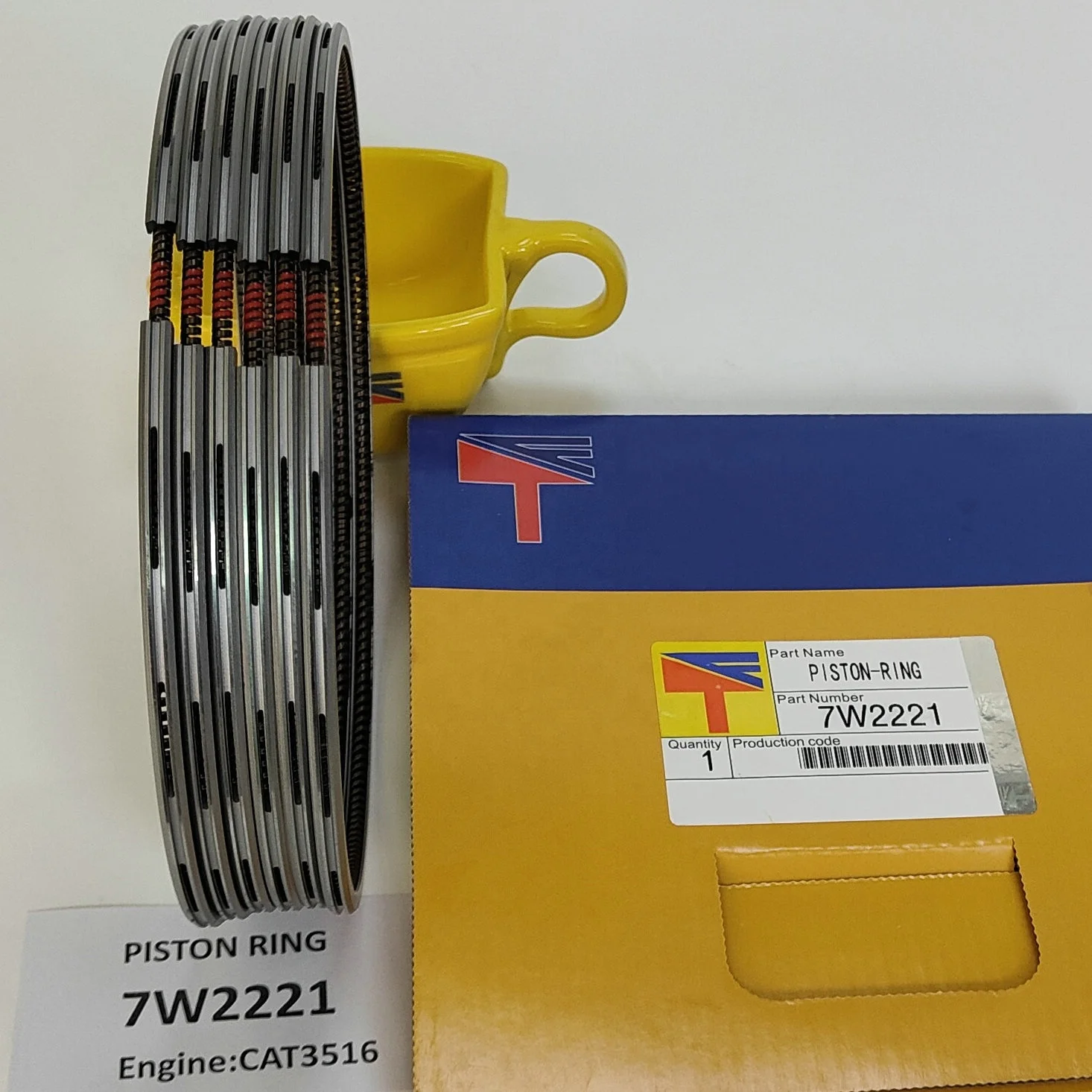 Machinery engine parts piston ring 7E7581 8N1234 7W2221 for 3516 3512 3516D 3520B generator set excavator piston ring