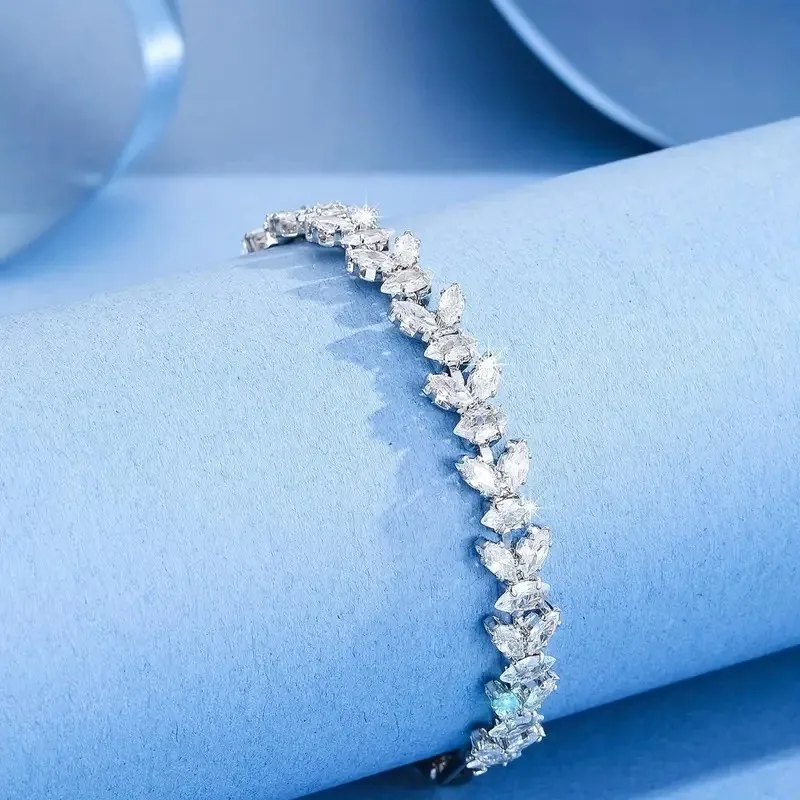 Factory Direct Sales Victoria Horse Eye Diamond Bracelet Full Diamond Niche Versatile Design Light Luxury Premium Ice Ling