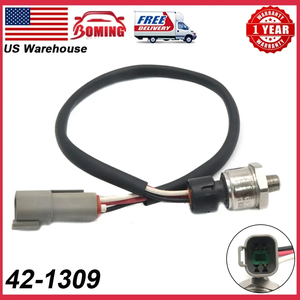 Sensor de presión de coche 42-1309 compatible con transductor Thermo King 8159370   3HMP2-4 140321   ES 178621   0-500 PSIG Alta calidad