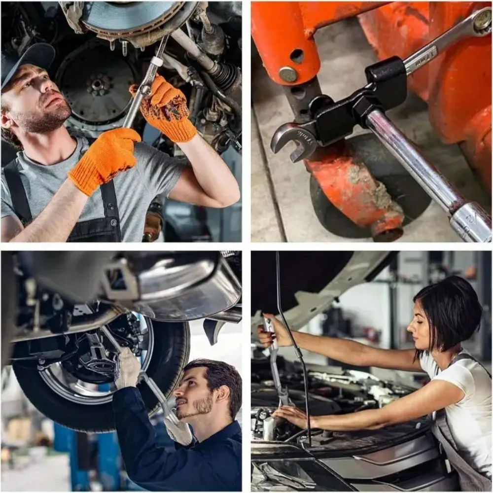 Универсальный расширитель натяжения гаечного ключа, шестигранный адаптер-удлинитель для 1/2 дюйма, профессиональные автомобильные инструменты для механической мастерской