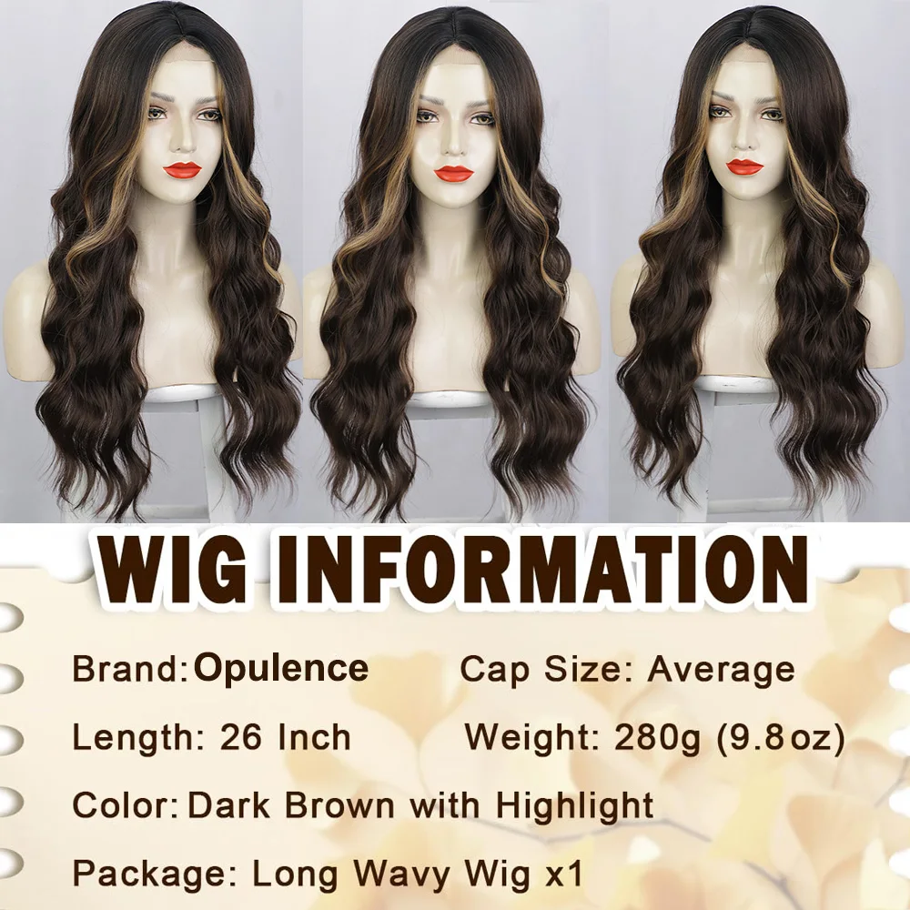 الاصطناعية الدانتيل شعري الباروكات البني شقراء Balayage طويل متموج الدانتيل الجبين شعر مستعار اليد الكروشيه الدانتيل الباروكات للنساء مقاومة للحرارة