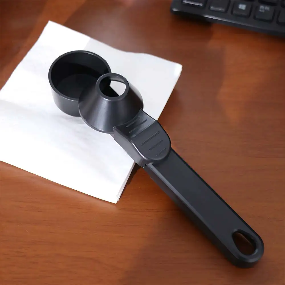 Adjustable Slide Coffee Scoop 2-in-1 Function Portable Protein Powder Spoon Leakproof Coffee Measuring Tool Gym Environment
