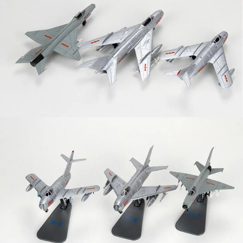 17 China Ver Aviation aircraft 1/72 scale Army Fresco Jian 5 J-6 Fighter Mig airplane models adult children toys f display show