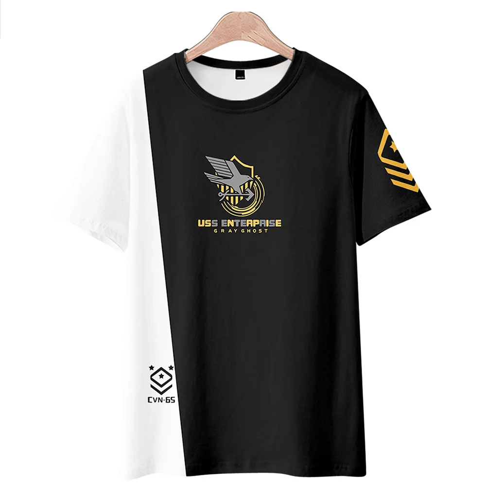 

2026 Blue Line Short Sleeve T-shirt Impression Prince Ogen Animation Top anime Fashion Around