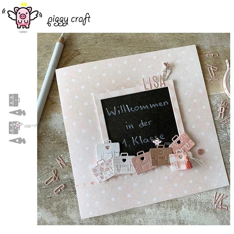 

Piggy Craft metal cutting dies cut die mold Heart Star Radish Handbag Scrapbook paper craft knife mould blade punch stencils die