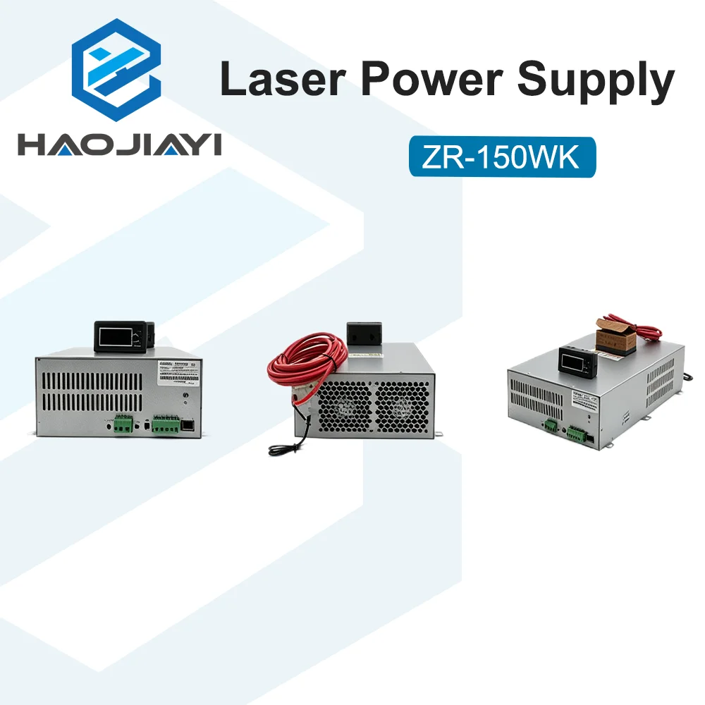 ZR-150WK 150W CO2 Laser Power Source 150-180W Glass Laser Tube Power Supply for Engraving Cutting Machine 2-Year Warranty