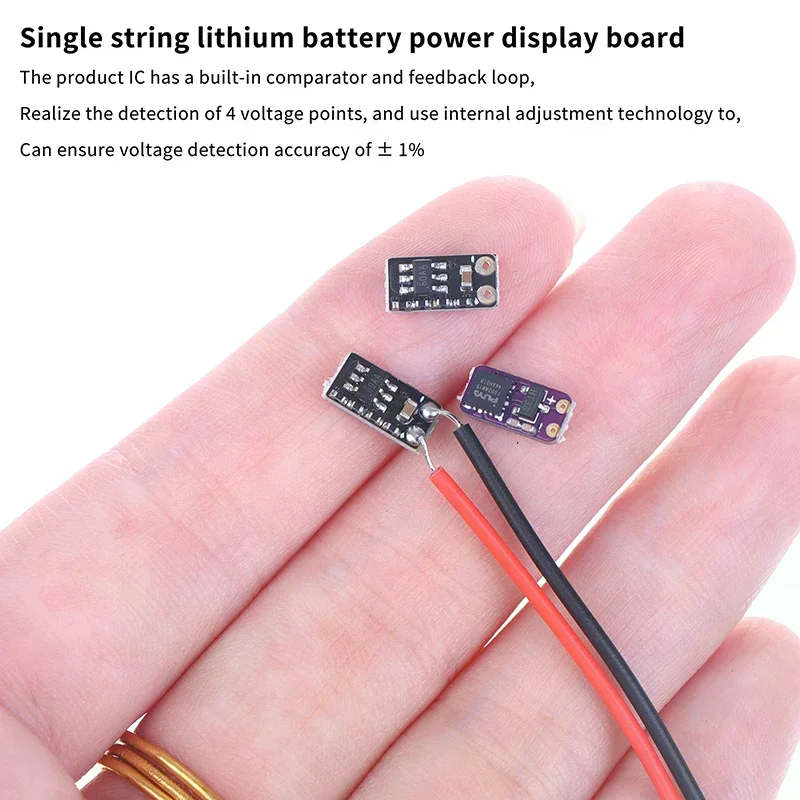 

5Pcs 3.7-4.2V Metering Module Electricity Display Module 1/2 Series Li-ion Battery Mini LED For Electricity Instruction