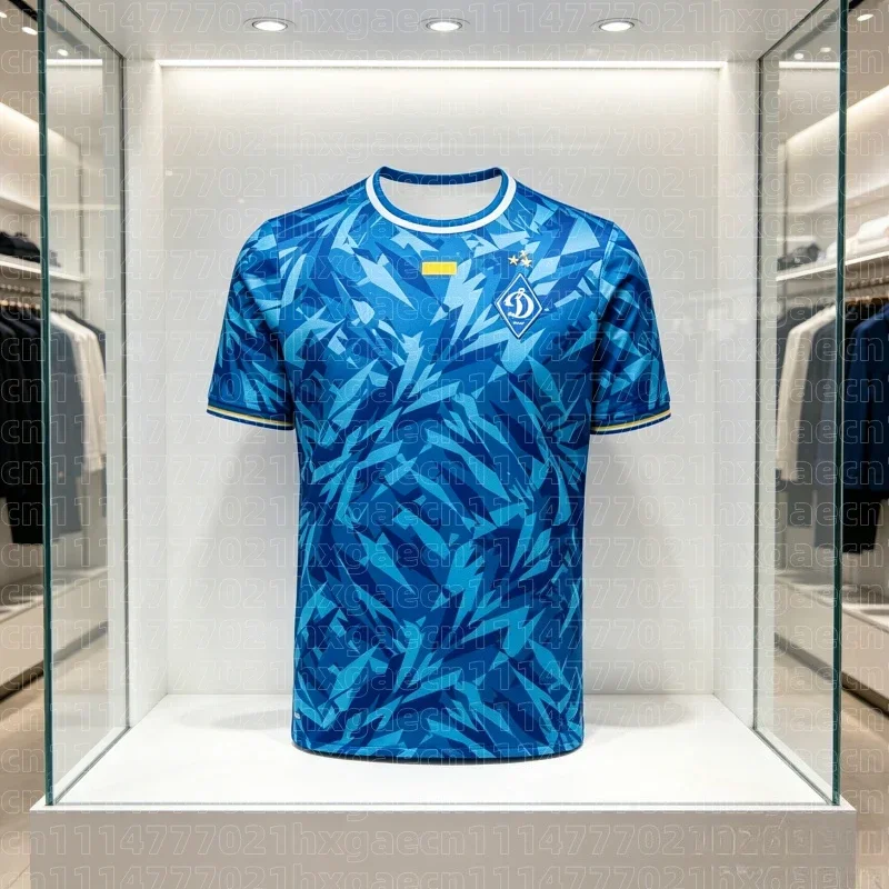 2026 Ukraine Football T-Shirt 26 New Dynamo Kyiv Football Jersey Adult Men's Sports T-Shirt Kids Football Train Family Kids Tees