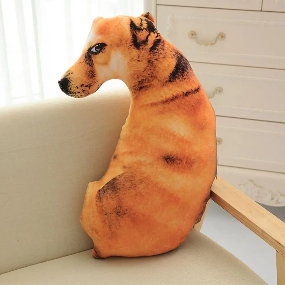 Hound 3D Lifelike Animal Throw Pillow Soft Creative Dog Pillow Plush Cushion Home