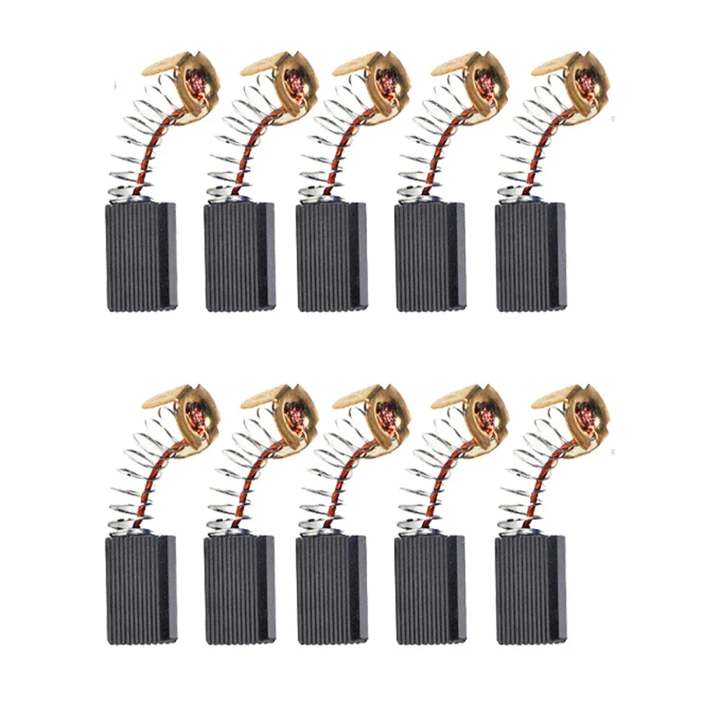 Premium Carbon Brush Set Replacement 10pcs Helps Extend the Lifespan of Electric Motors Easy Motor Maintenance