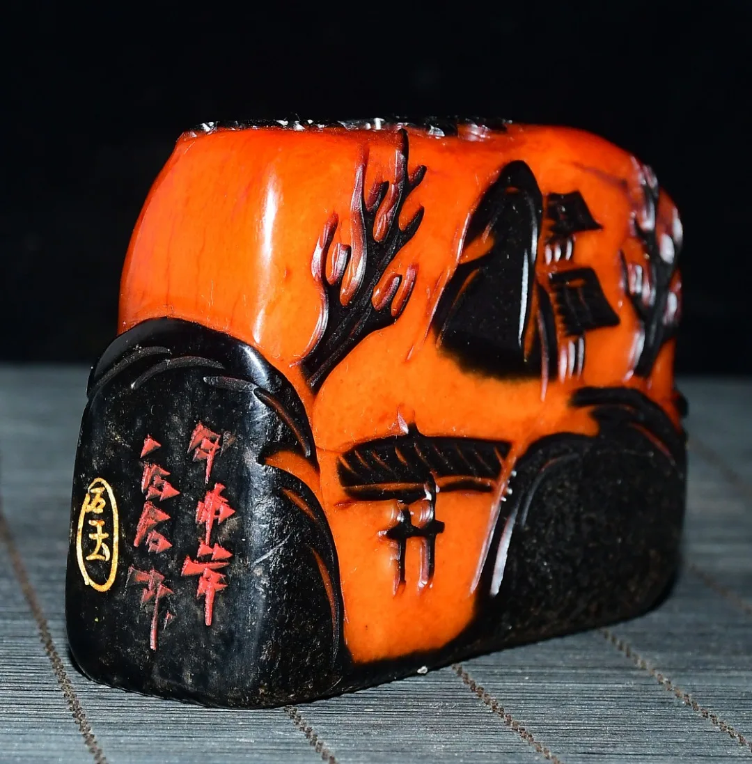 Boutique Tianhuang Shoushan Stone seal ornaments home decoration
