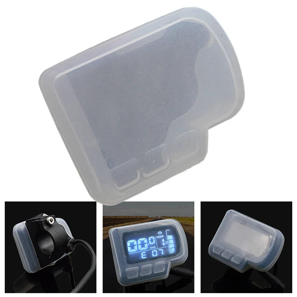 1pc Bicycle Computer Cover Silicone Transparent LCD Instrument Dustproof Protection Cover For EN06 Display Monitor Accessories