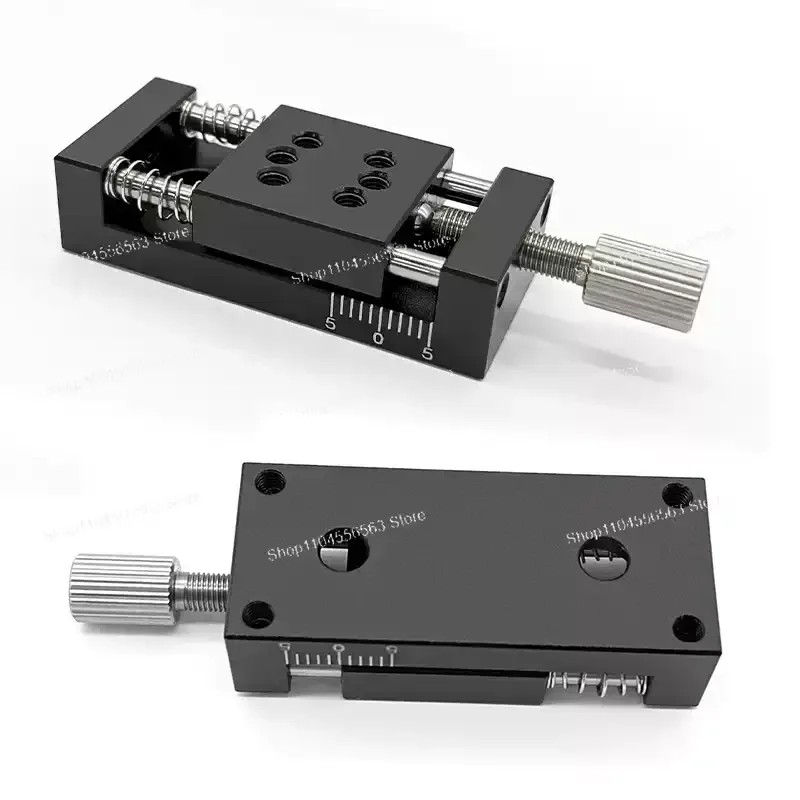 20x20mm XY Axis Linear Stage, 10mm Travel, High-Precision Mini Manual Micro Sliding Table for Laboratory and Micro-Translation