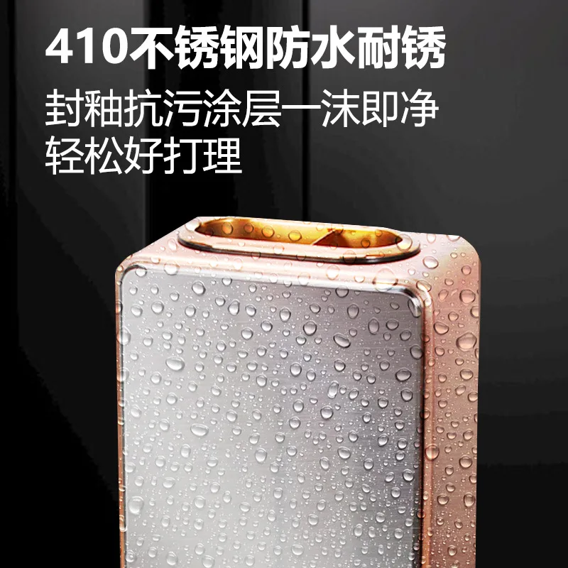 Hotel lobby elevator entrance trash can with smoke extinguishing shopping mall lobby vertical ash bucket