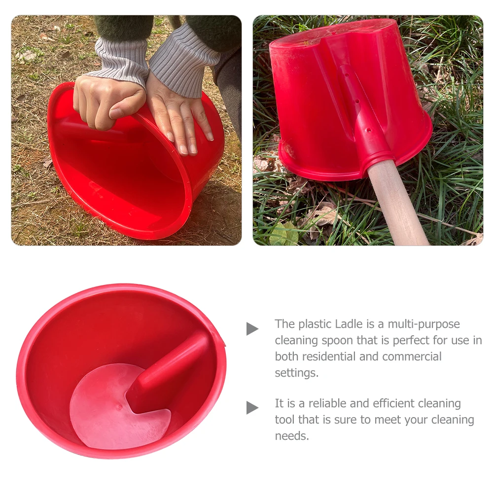 

Watering Fertilizing Scoop Sturdy Bailer Garden Reliable Plastic Multi Purpose Kitchen Long H Vegetable Pouring