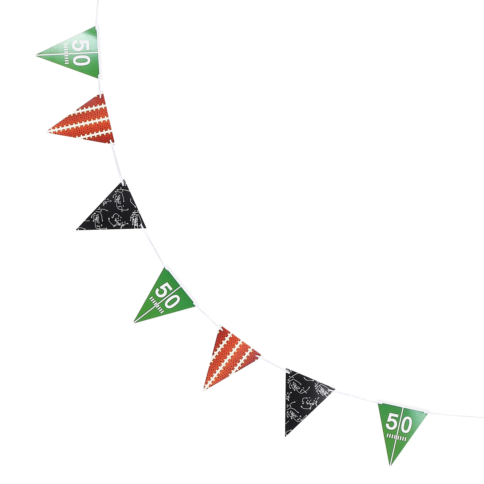 

1Pcs Football Party Pennant Banner Triangle Flag American Football Bunting Garland Birthday Decoration Supplies