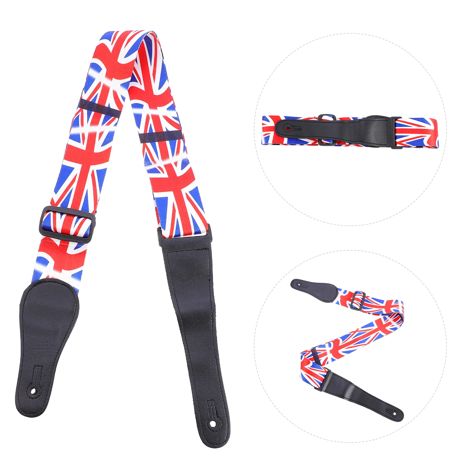 

1Pc Thickened Printed Guitar Strap Stylish Decorative Guitar Rope Fashionable Music Instrument Accessory For Performance Party