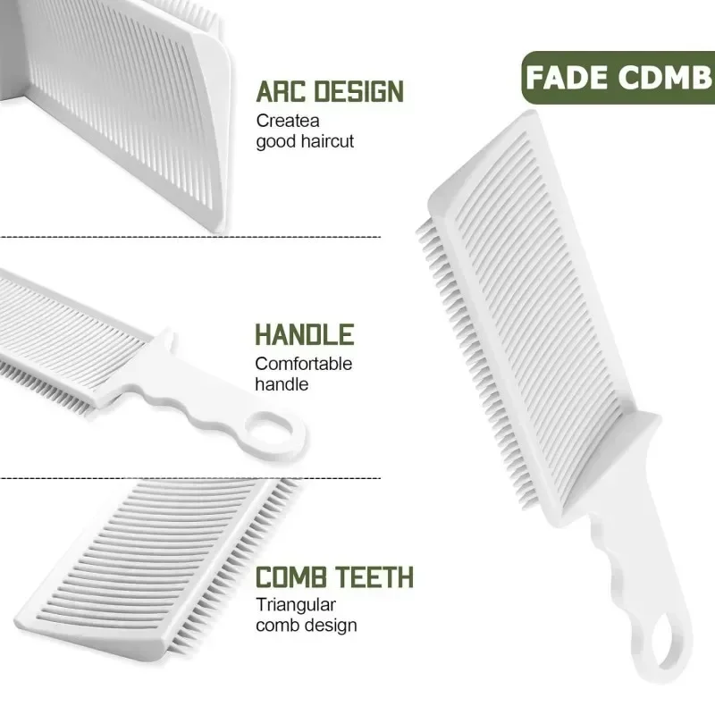 Barber Flat Topper Fading Comb Guide Professional Hair Styling Comb Heat-resistant Hair Cutting Clippers Salon Hairdresser Tools