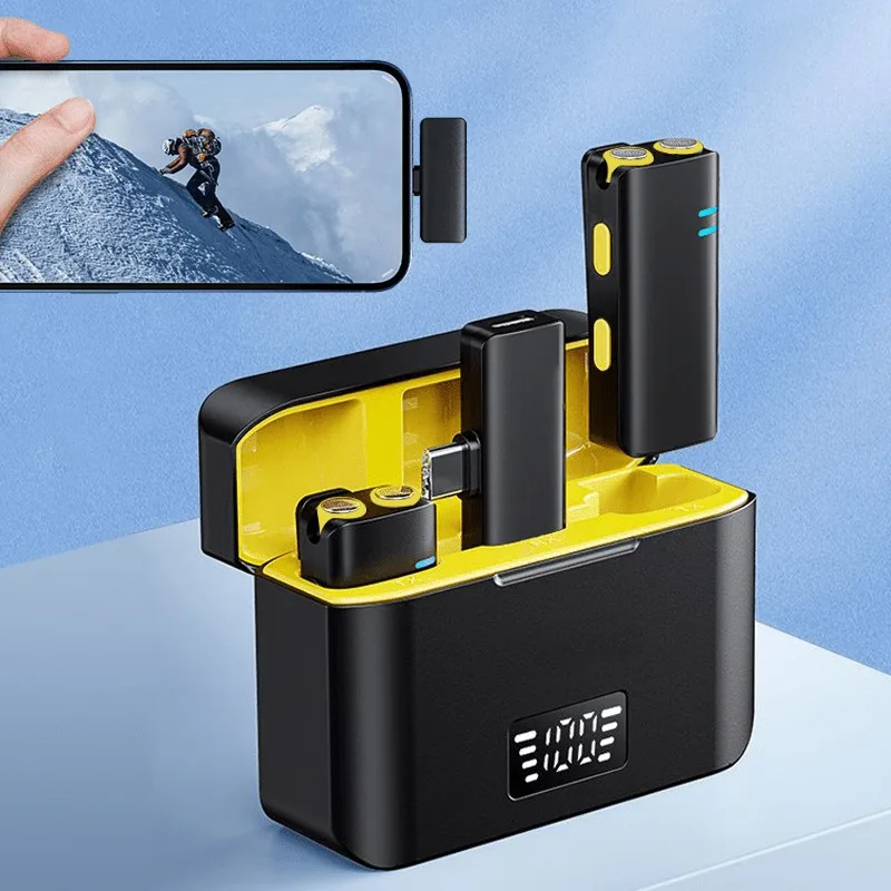Micrófono de solapa inalámbrico para iPhone 17 16 15 USB C mini con cancelación de ruido para grabación de video, vlog 6