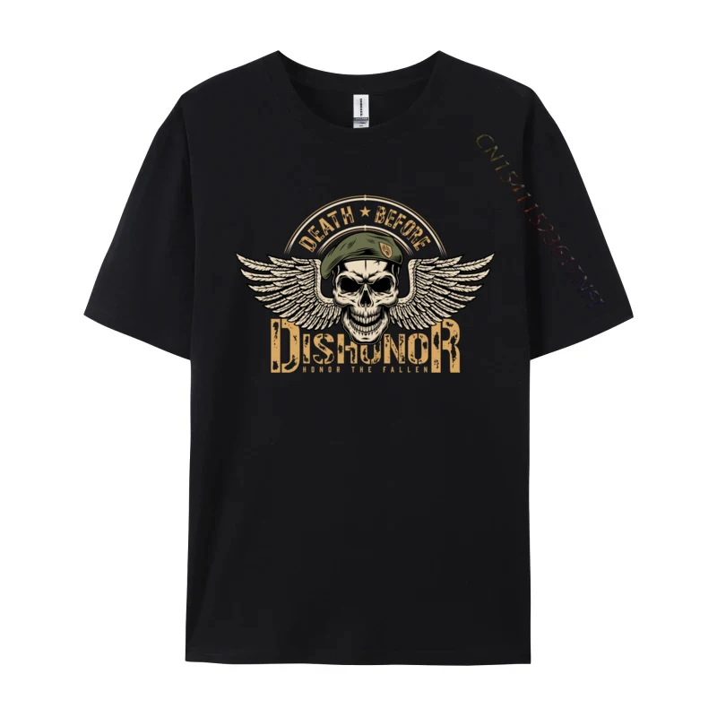 

Death Vs. Dishonor Green Beret Special Forces Usaf T-Shirt Funny Male Cotton T Shirt Party T-Shirt Fashionable Men's