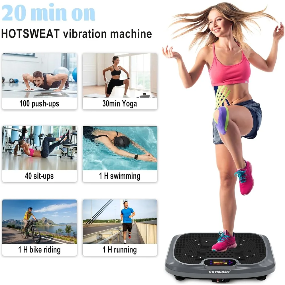 

Vibration Plate Exercise Machine for Lymphatic Drainage, Power Plate Vibrating Platform