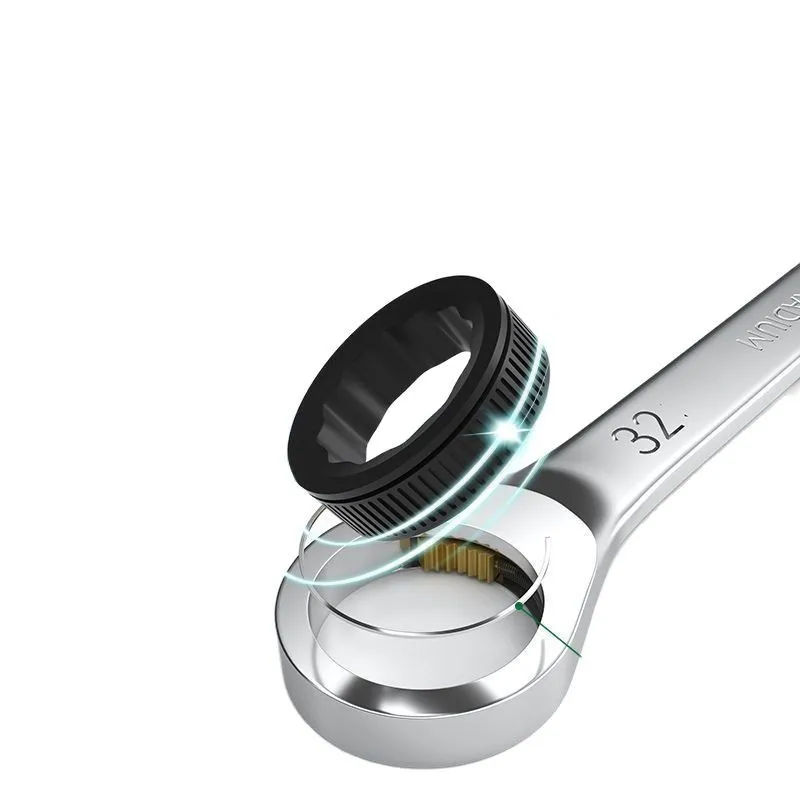 

Plum ratchet wrench automatic two-way dual-purpose open fast wheel