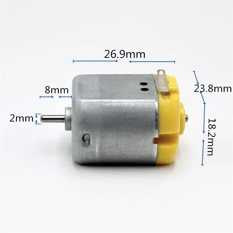 FN-260-20130 Mini 260 Motor DC 3V 3.7V 5V 6V 13500RPM High Speed Metal Brush Micro 24mm Electric Motor DIY Car Boat Toy Model