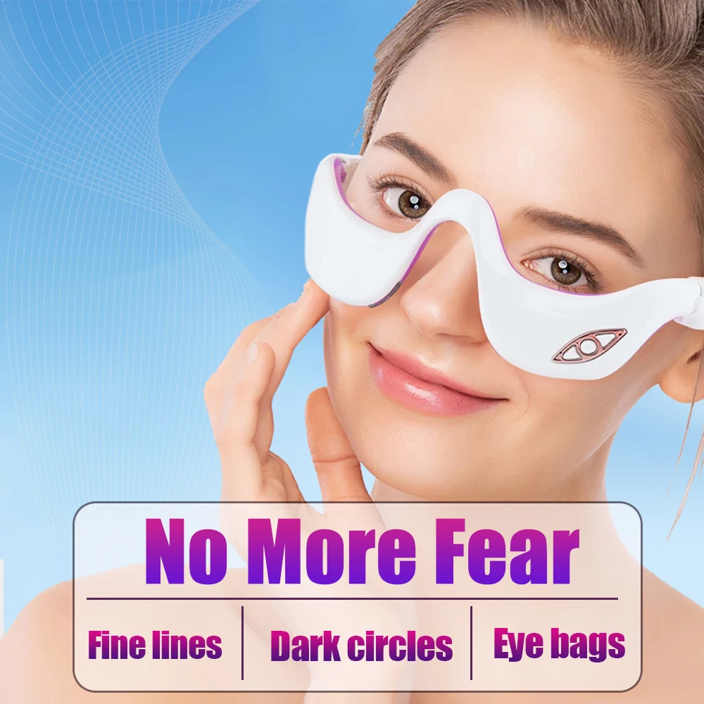 Electric Eye Massager Anti Wrinkle Aging Eye Care Beauty Tool Massage Rechargeable Eye Fatigue Relief Device