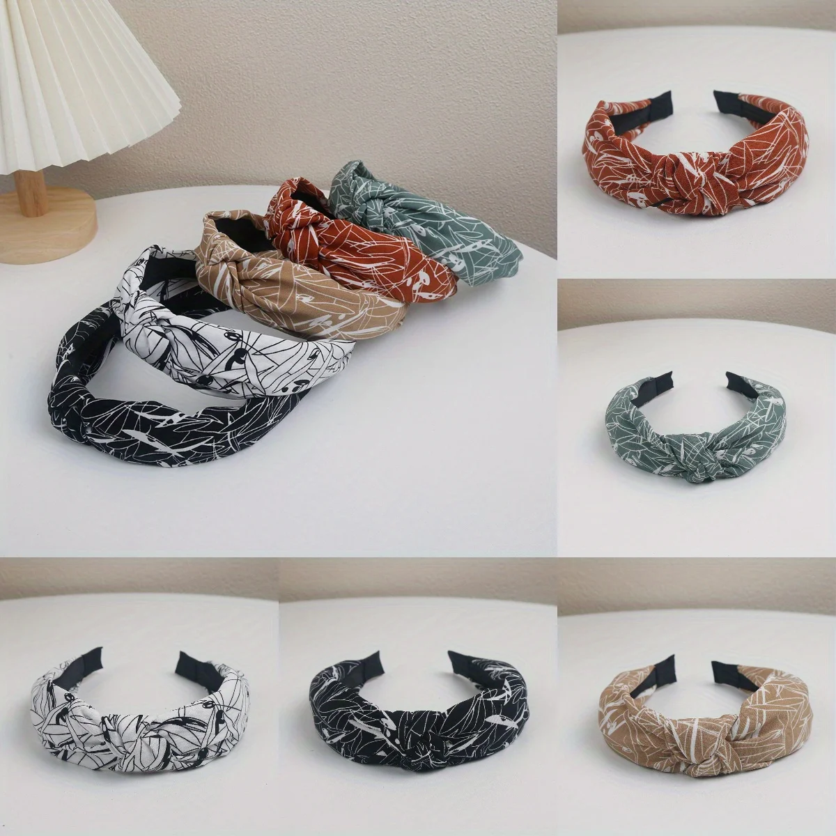 

Elegant Knotted Wide Headband French Vintage Design High Crown Compression for Women Daily Commute Hair Accessories Headwear