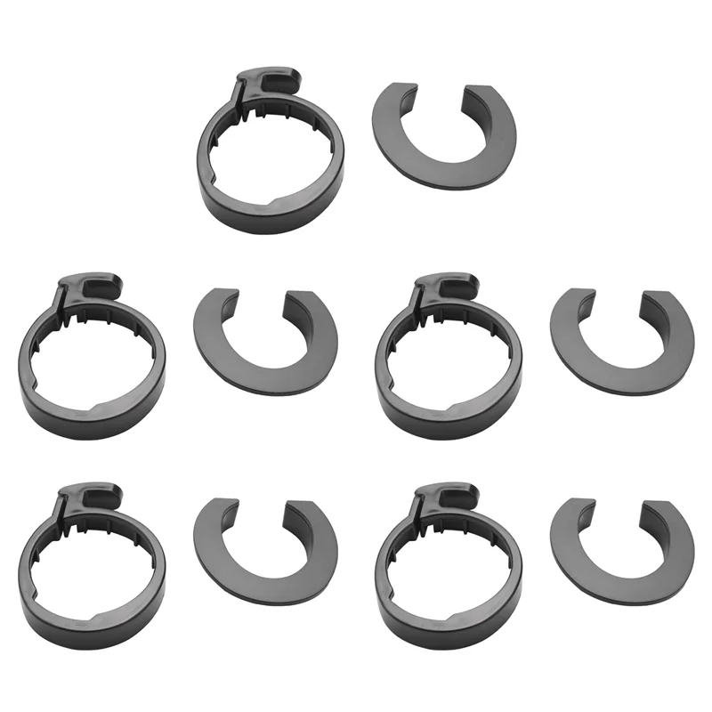 

ABOK-5X Circle Clasped Guard Ring Buckle For Scooter Xiaomi M365,Plastic Round Guard Mount Replacement Accessories